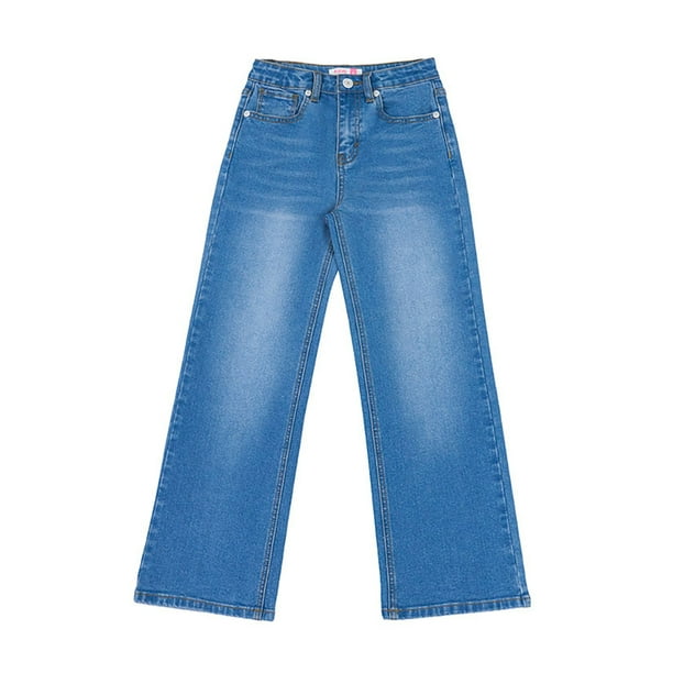 Jeans Niña Kids Wide Leg Color Azul Medio Corona