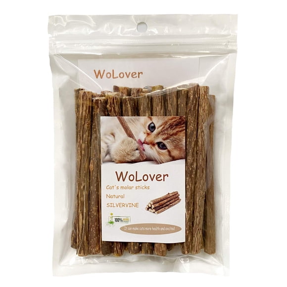 Palitos masticables para gatos WolOver Silvervine para dientes y molares (25 unidades)