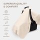 thumbnail image 3 of Funda de asiento de coche para bebés Comfy Cubs, suave bambú, rayón y arena, 3 of 5