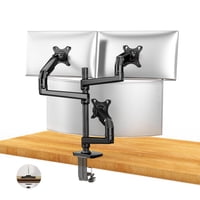 Resorte Mecánico Ergounion Heavy Duty De Montaje Triple Para Monitor