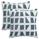 thumbnail image 1 of REGALWOVEN Fundas de Almohada Geométricas Juego de 2 Fundas de Cojín de Felpa Suave Modernas Almohadas Decorativas para Sofá Dormitorio Azul 20" x 20", 1 of 6