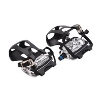 Magideal - Pedales Para Bicicleta Estática Con Pinza Para Los Dedos Y Correas Pedales Para Bicicleta Multifunción Antideslizantes Rosca De 1/2"" Para Piezas De Re