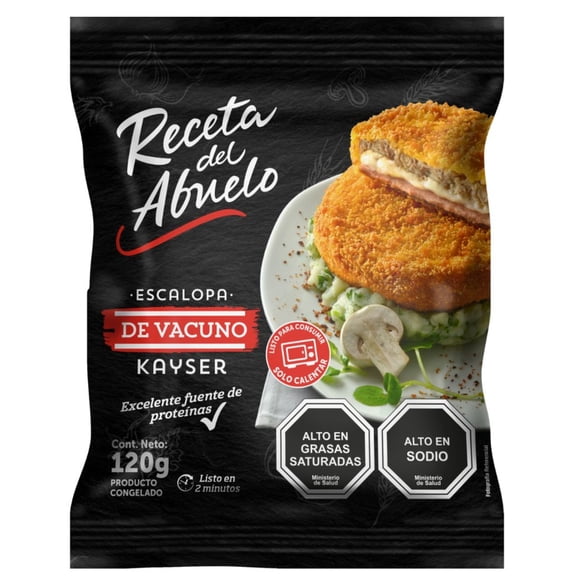 Escalopa Kayser de Vacuno Jamón Queso, 120 g