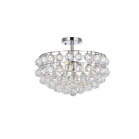 Lámpara De Techo Empotrada Elegant Lighting Savannah 41 Cm Cromo 120V
