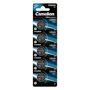 Pilas Tipo Boton De Litio Cr2025 5Un - Camelion