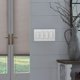 thumbnail image 4 of Placa de cubierta para interruptor de luz Lutron Claro 4 Gang Light Almond, 4 of 5