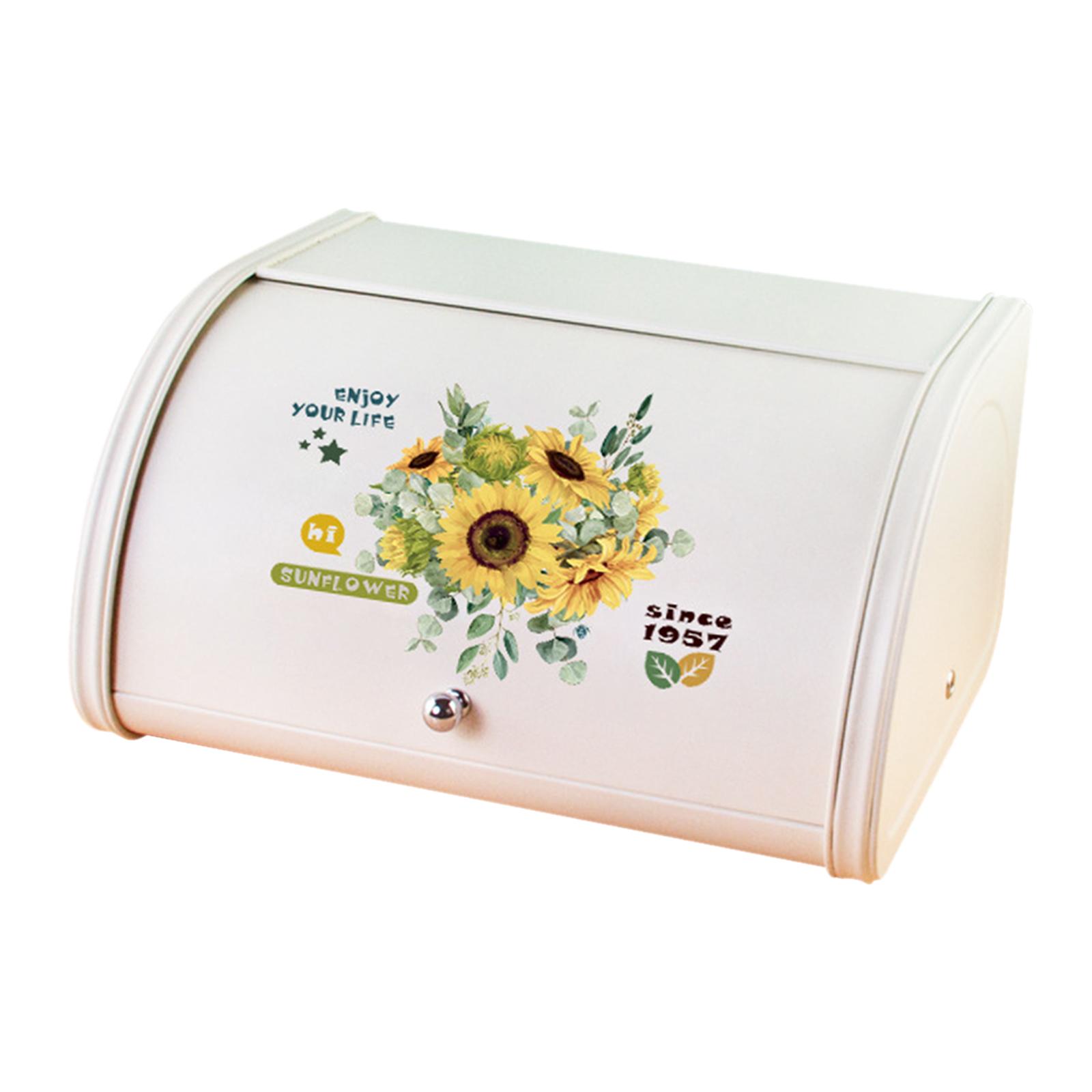 Bothyi - Caja De Pan Con Tapa Enrollable, Granja Para Productos Horneados, Encimera, Galletas, Ninguno