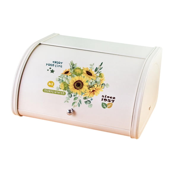 Caja De Pan Con Tapa Enrollable, Granja Para Productos Horneados, Encimera, Galletas, Ninguno