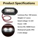 thumbnail image 3 of ecocstm 2 PCS White LED License Plate Lights, 6SMD Waterproof, 3 of 3