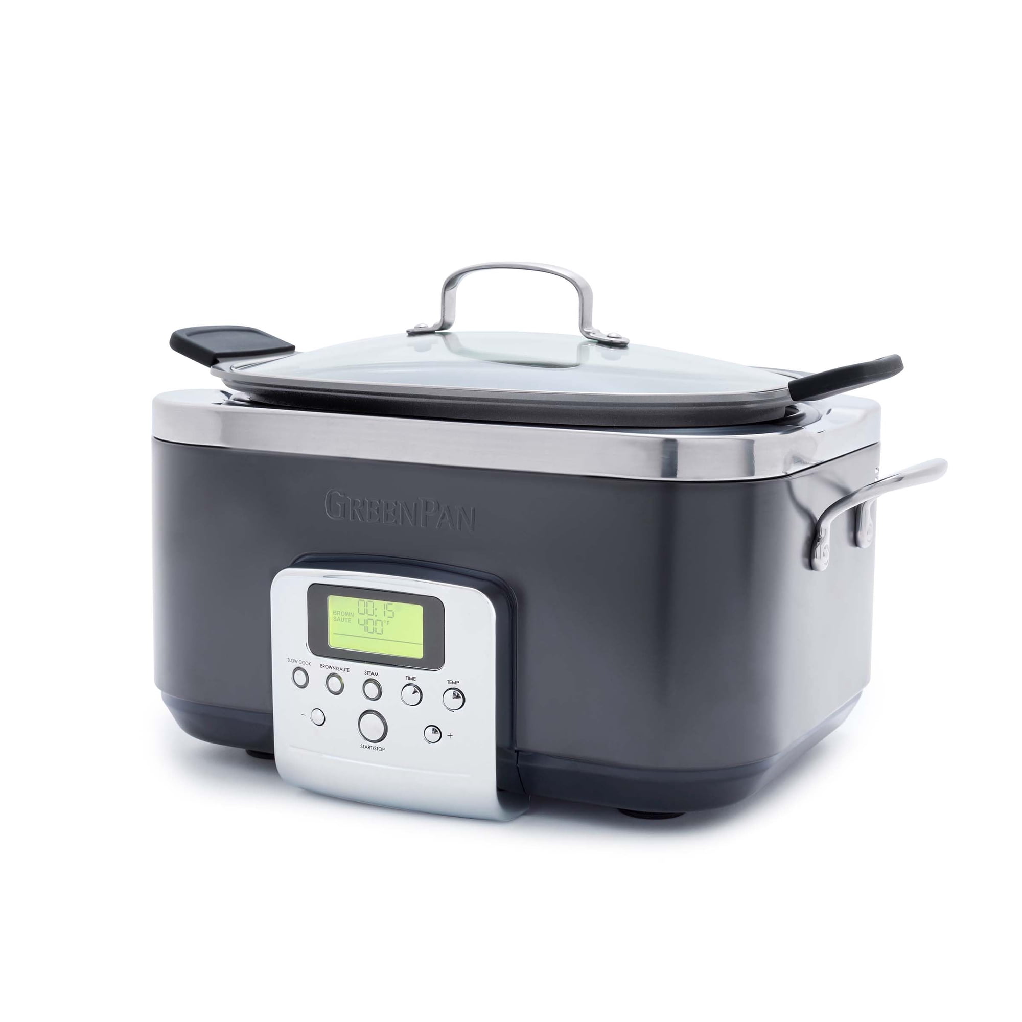 Olla De Cocción Lenta Eléctrica Greenpan Elite 6l Con Cerámica Antiadherente