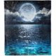 thumbnail image 1 of Ocean Throw Blanket Soft Lightweight Plush Flannel Fleece Blanket with Sea Night Full Moon Print Pattern for Couch Sofa Bed Travel All Season Decor Blanket for Baby Kids Boys Girls, 1 of 5