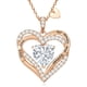 thumbnail image 1 of Collar HESHPAWS Love Pendant Birthstone Zirconia Plata, 1 of 5