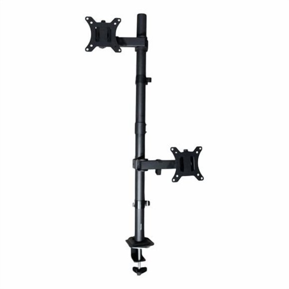 SOPORTE PARA 2 MONITORES DE MANERA VERTICAL CON BRAZO FIJO