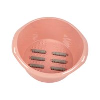 Ioensy - Bañera De Invierno Bañera Múltiple Cubo De Baño Redondo De Pies Para El Hotel De Viajes Adultos Rosa