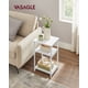 thumbnail image 2 of Mesa auxiliar VASAGLE ULET273W14 blanca para sala de estar, dormitorio, 2 of 9