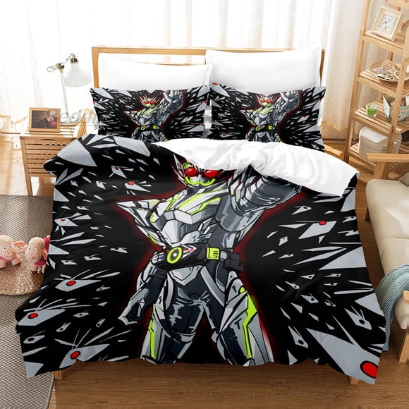 Kamen Rider Zero-One Bedding Set Bed Set Aldult Kid Bedroom Duvetcover Sets Anime