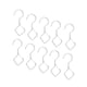 thumbnail image 1 of 10 Uds Ganchos En S Para Colgar Perchas Resistentes Al óxido Para Bolsas De Macetas Blancas, 1 of 5