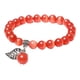 thumbnail image 3 of Pulsera De Piedras Preciosas Naturales Cuentas Redondas De Cristal Piedra De Ojo De Gato Naranja, 3 of 5