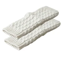 Genérico - Polainas Calentadores Tejido Trenzado Colores Variados Mujer Niña Elegante 100% Lana