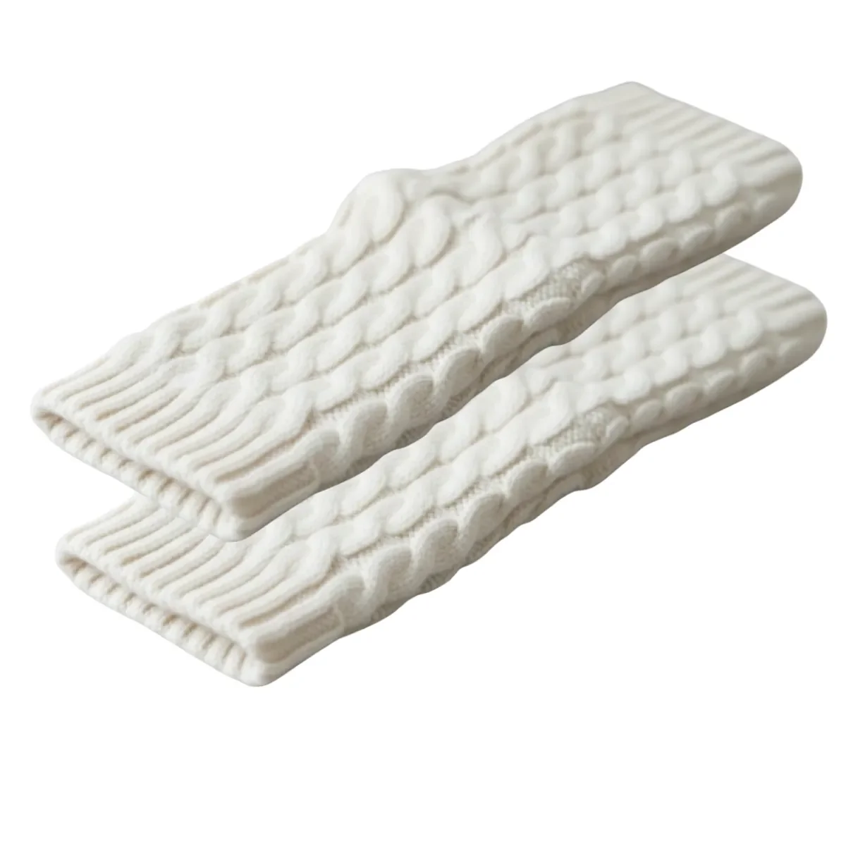 Genérico - Polainas Calentadores Tejido Trenzado Colores Variados Mujer Niña Elegante 100% Lana