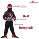 thumbnail image 2 of Disfraz Dress Up America Ninja Samurai Warrior Kids Rojo/Negro, 2 of 7