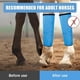 thumbnail image 2 of Botas de mosca de caballo Conjunto de 4 - Leggins de caballo de malla de actualización con marco de cuero, protección contra la mosca de la pierna (azul), 2 of 3