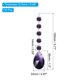 thumbnail image 2 of Uxcell Colgantes de Cristal en Forma de Gota de Lágrima para Candelabro, Paquete de 10, Longitud de 145mm, Prismas de Candelabro de 38mm, Violeta, 2 of 7