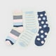 thumbnail image 3 of Calcetines Mujer Tripack Largos Rosa/Celeste/Navy Corona, 3 of 4