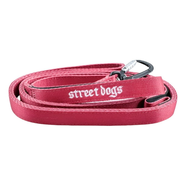 Correa De Paseo Perros Mosquetón Automático Street Dogs 5m rojo
