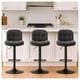thumbnail image 5 of Silla de Bar Ajustable base negra y tela Premium Estilo Nórdico, 5 of 6