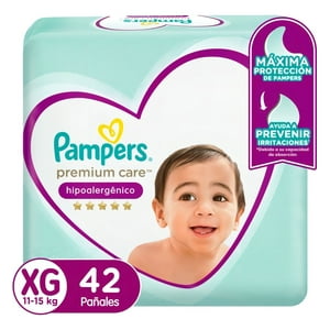 Procter & Gamble - Pañales Pampers Premium Care Xg 42 Unidades 11-15Kg