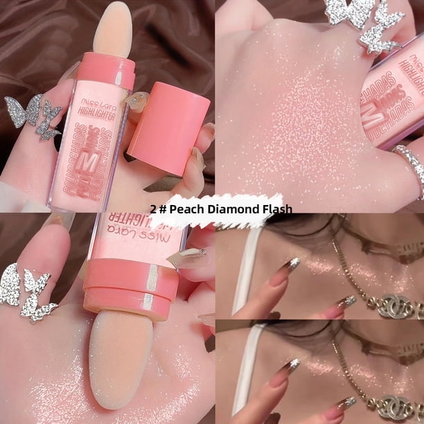 Fairy Highlighter Powder , Brightening For Face & Eye & Clavicle Pearlescent Patting Powder, Full Body Three-dimensional Contouring Powder