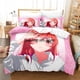 thumbnail image 1 of Kanojo Okarishimasu Bedding Set Bed Set Aldult Kid Bedroom Duvetcover SetsBed, 1 of 5