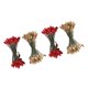 thumbnail image 4 of 200 Unids Bayas De Doble Cabeza Artificial DIY CRAFT DARK ROJO Dorado, 4 of 5