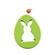 thumbnail image 3 of Feliz Pascua Colgante Adorno Colgante Decoración DIY Para árbol Al Aire Libre Hogar Hueco Conejo Verde, 3 of 3