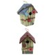 thumbnail image 5 of 2 piezas de casas de campo de madera casa de aves casa de pájaros colgando decoración de jardín, 5 of 6