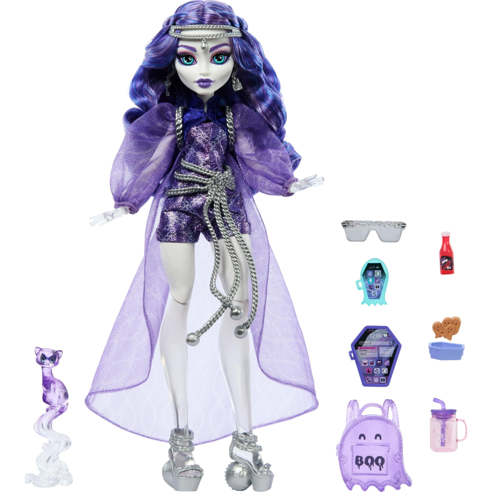 Muñeca Monster High Spectra Vondergeist Con Hurón Rhuen