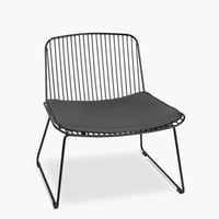 Form Design - Silla Metálica Isabella W Negro