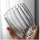 thumbnail image 2 of TAZA DE VIDRIO DOBLE PARED CON RELIEVE TRANSPARENTE, 350 ML, 2 of 5