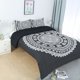 thumbnail image 1 of REGALWOVEN Juego de Cama de 3 Piezas con 2 Fundas de Almohada, Negro King, 1 of 6