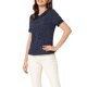 thumbnail image 4 of INSPIRE CHIC Blusa de Mujer para Regreso a Clases con Cuello Peter Pan en Contraste y Mangas Cortas con Lunares XS Azul Marino, 4 of 6