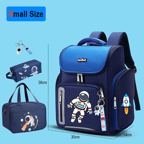 New Boys Orthopedic School Bags Child Astronaut Printing Backpacks Primary Student Girls Children's Schoolbag Waterproof Kid
