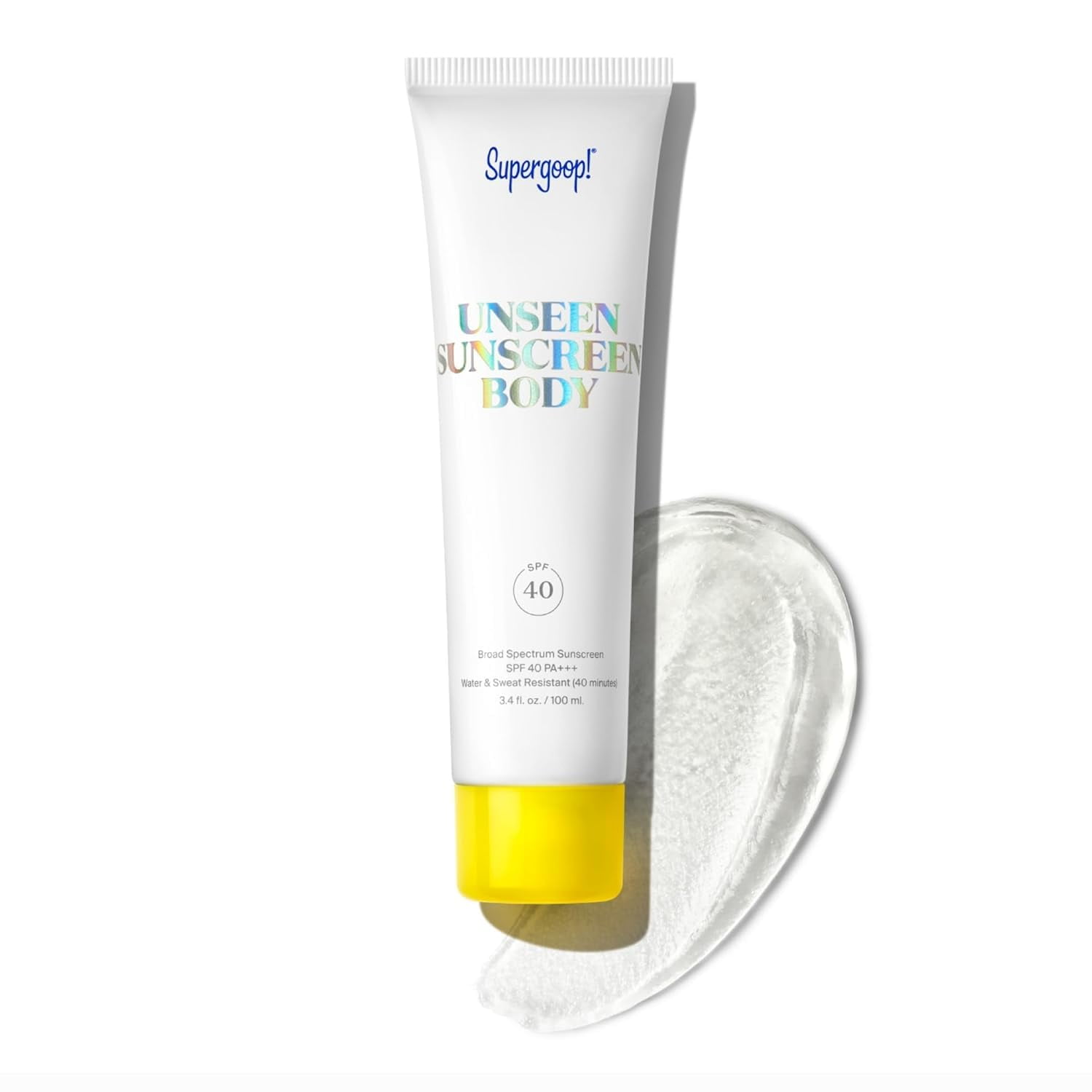 Protector Solar Supergoop! Unseen Body Spf 40, 100 Ml, Resistente Al Agua