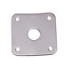 thumbnail image 3 of 2 Piezas De Cubierta De Placa De Conector De Guitarra Cuadrada De Metal Para Guitarra Eléctrica LP Plateada, 3 of 4
