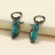 thumbnail image 1 of Gorgeous Women's Gemstone Turquoise & Zircon Inlaid Stud Earrings - A Stylish Accessory!, 1 of 5
