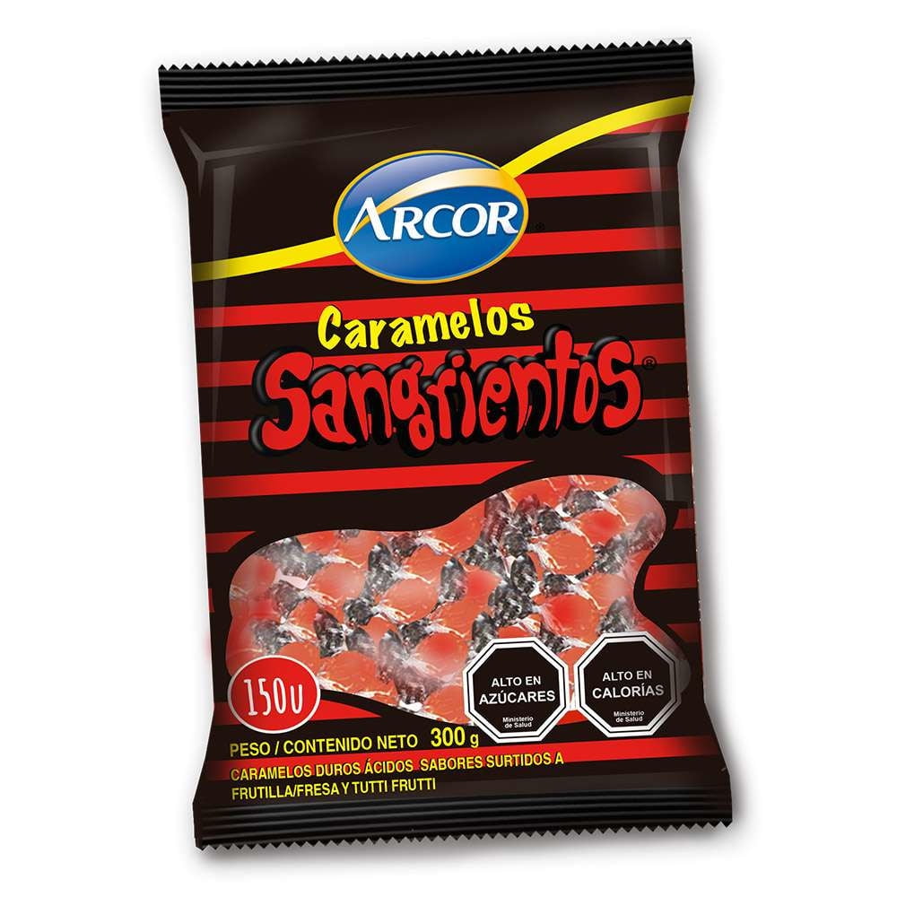 Caramelos Sangrientos Bolsa 300 g Arcor