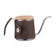 thumbnail image 4 of Hervidor De Café Con Envoltura De Cuero De PU, Tetera Para Cafetera, Regalo, Barra, Marrón Oscuro, 4 of 5