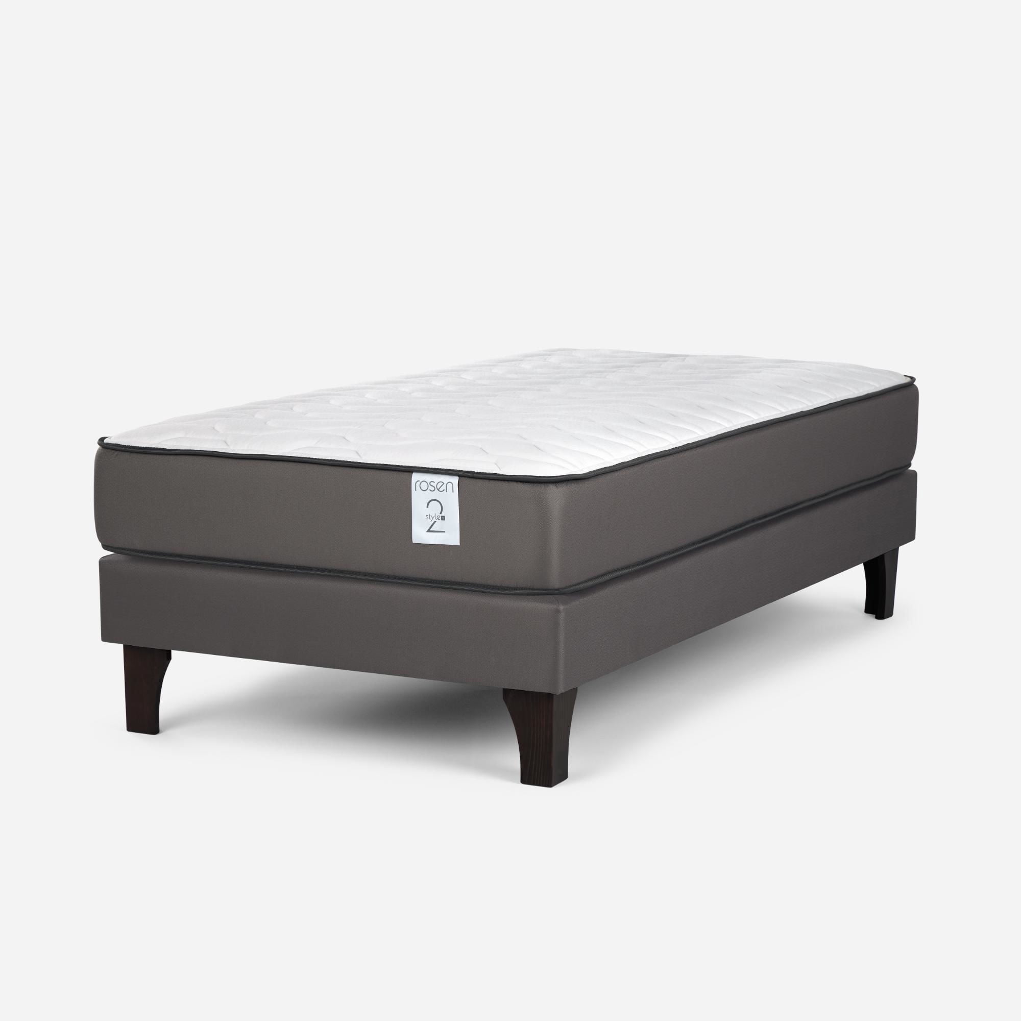Cama Europea New Style 2 Plus 1.5 Plaza Base Normal