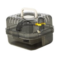 Magideal - Jaula Para Hámster, Jaula Para Animales Pequeños, Contenedor Portátil Ligero Y Transpirable, Bolsa De Transporte Para Hámster, Hábitat Para Ratas Y Je Blanco