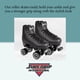 thumbnail image 4 of Patines Sure-Grip para hombre talla 8 / mujer talla 9 color negro, 4 of 9